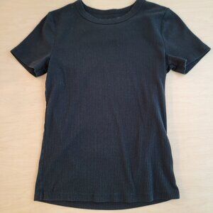 A new day Ribbed Black Tee Shirt Women's Small